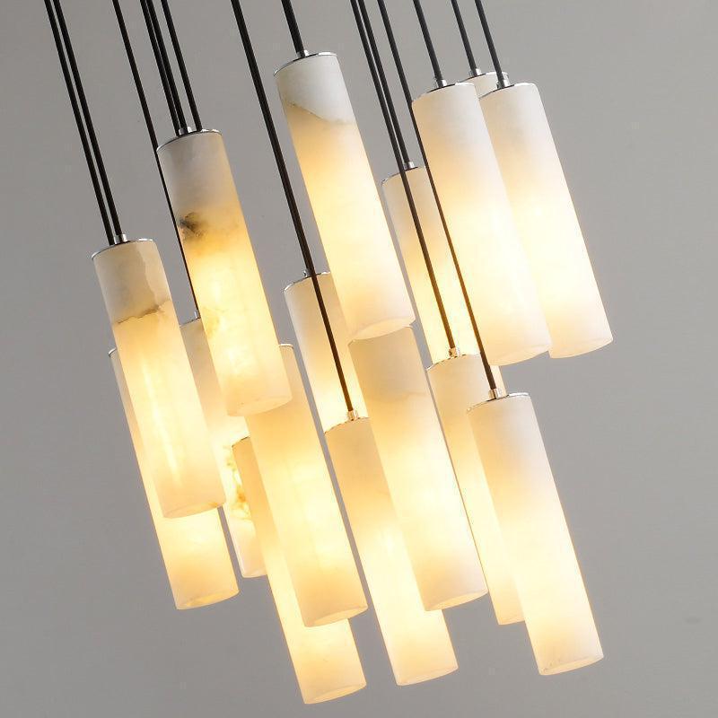Alabaster Anne Modern Art Chandeliers - GILDLAMPS