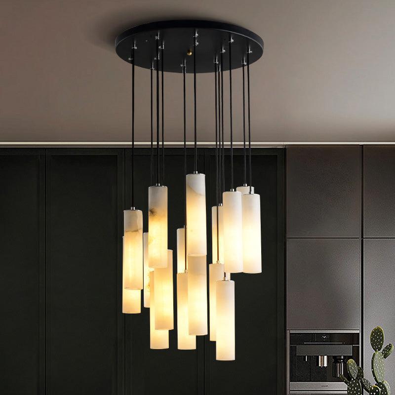 Alabaster Anne Modern Art Chandeliers - GILDLAMPS
