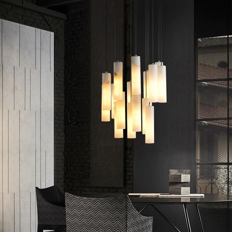 Alabaster Anne Modern Art Chandeliers - GILDLAMPS