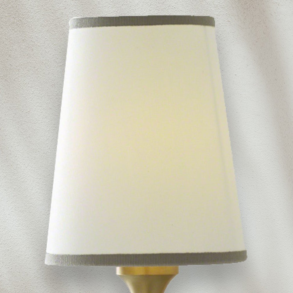 Brass Wall Sconce with Fabric Shade - GILDLAMPS
