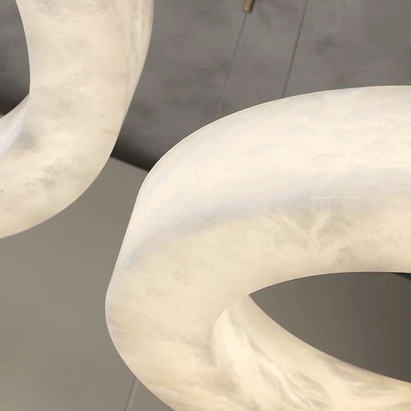Kyklos Alabaster Chandelier Light - GILDLAMPS
