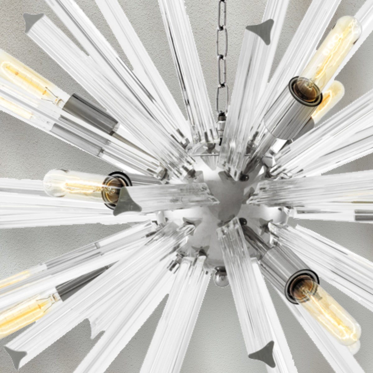Modern Crystal Flush Mount Ceiling Light with Metal Base - GILDLAMPS