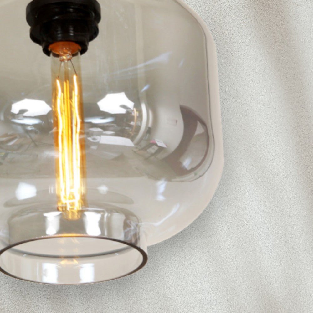 Modern Pendant Light with Clear Glass Shade - GILDLAMPS