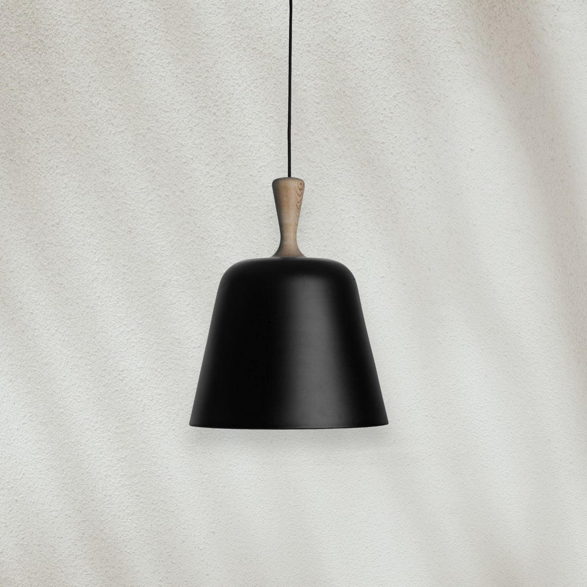 Modern Pendant Light with Metal Shade and Wood Accent - GILDLAMPS