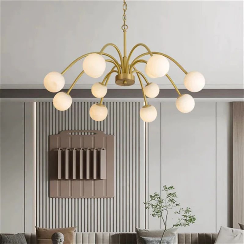 Sienna Alabaster Radial Chandelier - GILDLAMPS