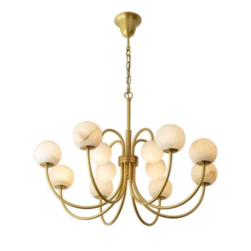 Sienna Alabaster Radial Chandelier - GILDLAMPS