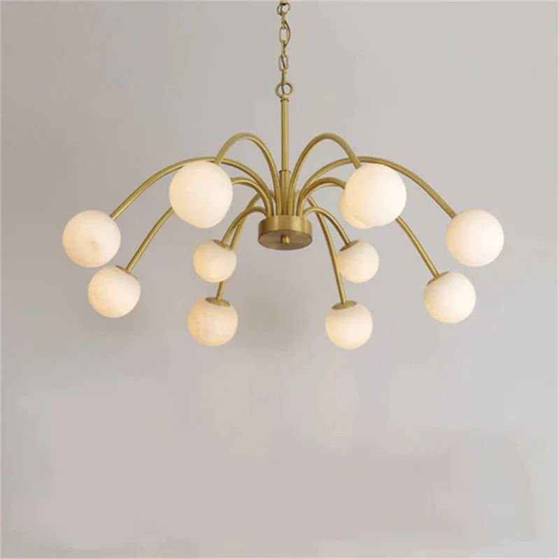 Sienna Alabaster Radial Chandelier - GILDLAMPS